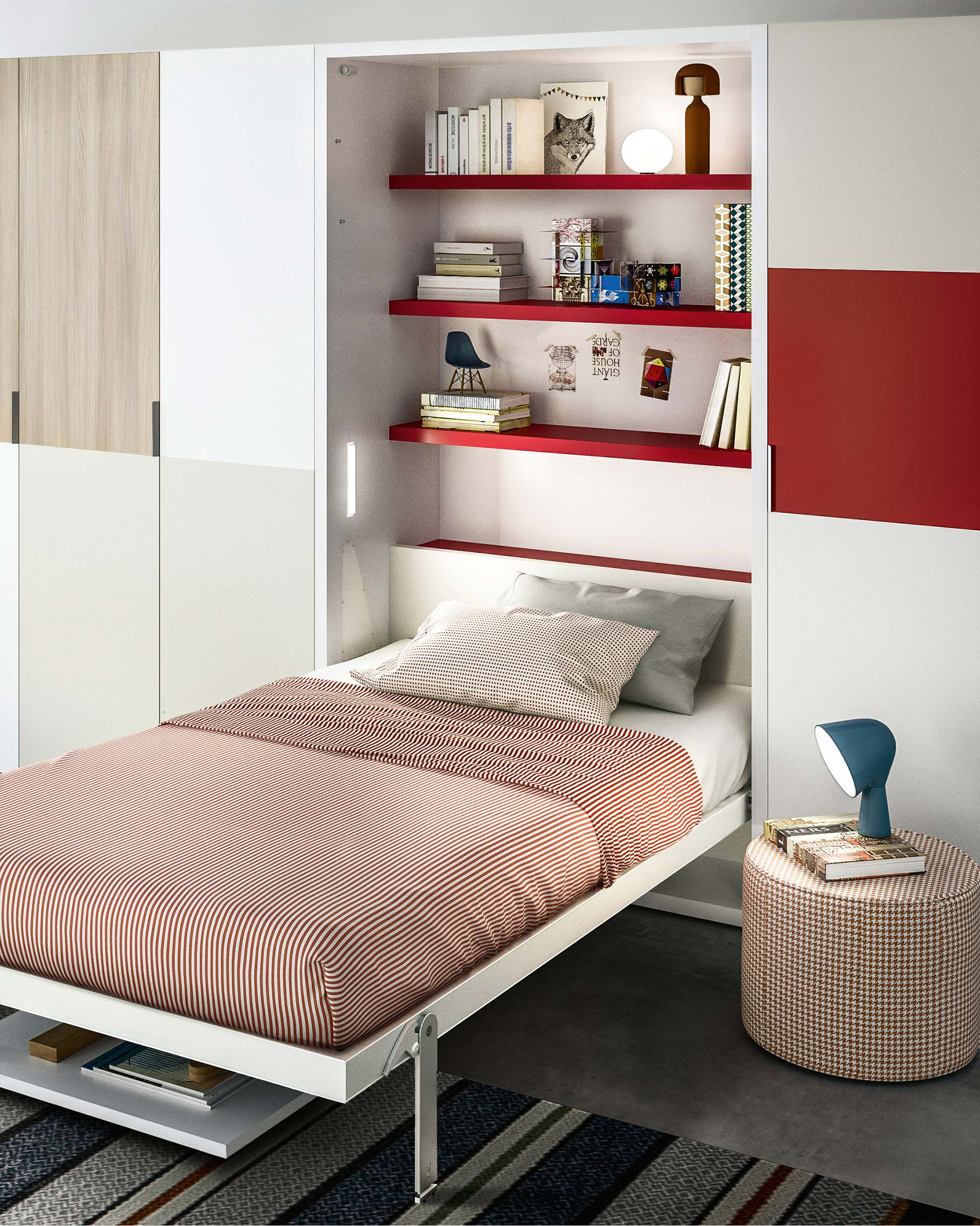 Altea Work Single Wall Bed with Table